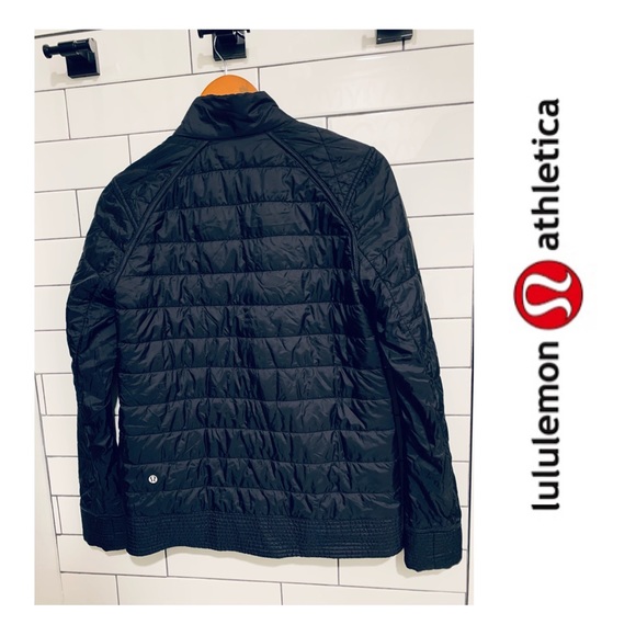Lululemon The Bomb reversible bomber jacket black gray 6 - Picture 11 of 14